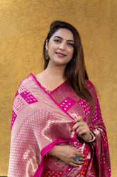 Captivating Silk Saree Pink Color Saree